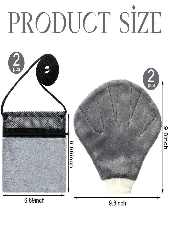 SilTriangle 4 Pcs Sugar Glider Bonding Pouch with Mitt Calming Hedgehog Gloves Sugar Glider Cage Accessories Handling Bite Proof Hamster Carry Bag for Small Animal Outgoing Sleeping - Image 2